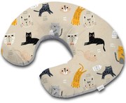Perna pentru alaptare multifunctionala 3 in 1 Kidizi Celia Kitten Love, poate fi utilizat ca si suport tummy time si fotoliu bebe