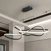 Lustra LED XXL suspendata cu telecomanda Evania