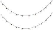 Ghirlandă luminoasă neagră conectabilă cu priză 10m, incl. 20 becuri E27 P45, IP64 - Lubber