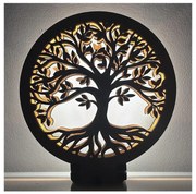 Li-Go 23648/DUB2 - Lampă decorativă de masă LED reglabilă, 12W/230V, 30x31 cm, stejar