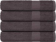 vidaXL Prosoape de saună, FROGN, 4 buc., antracit, 80x200 cm, 360 g/m²