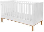 Patut copii Toteme botanic alb/stejar 70x140 cm