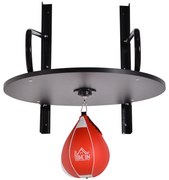 HOMCOM Sac de Box Rapid cu Formă de Par, Platformă, Accesorii Incluse, Antrenament Box | Aosom Romania