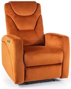Scaun rabatabil Kronos Velvet, portocaliu