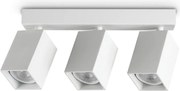 Plafoniera DYNAMITE PL3 LINEAR SQUARE BIANCO