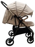 Carucior nou nascuti 2 in 1 BABY CARE™ PRO YK78, Pozitie somn, Spatar reglabil in 7 trepte, Frana picior, Pliabil, Maron Gold