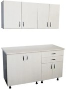 Bucatarie Sofia 1.4 metri cu blat travertin