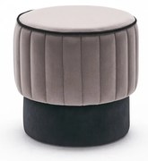 Taburet Rose Puf Grey