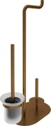 SILIA - Suport Hârtie Igienică Stativ, 3 Funcții, Bronz Periat (ADI_C732)