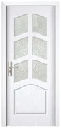 Usa Interior din MDF Novo Doors ND109, Cadru din Lemn Masiv, Geam Sablat, KIT COMPLET, Toc , Manere si balamale incluse (Culoare: Gri, Dimensiune: 60