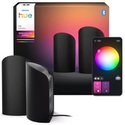 Philips Hue PLAY Wall Washer - Set 2x corp de iluminat LED RGBW reglabil, LED/20W/230V, 2000–6500K, negru