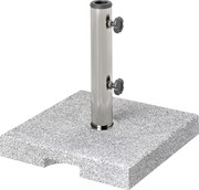 Outsunny Bază pentru Umbrelă din Granit 21 kg, Bază Pătrată pentru Umbrele de Exterior cu Mânere și 2 Butoane Reglabile, Ideală pentru Grădină, Patio, Marginea Piscinei, Gri | Aosom Romania