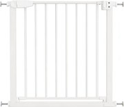 Poarta de siguranta copii Kidizi Rexa alb, reglabila 75–82 cm, montaj prin presiune, inchidere automata, certificata EN 1930