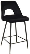 Scaun bar Mussan Catifea Negru