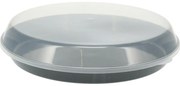 Castron de servit din plastic EH cu capac 35,5 x8,5 cm, negru
