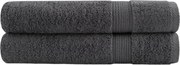 vidaXL Prosoape premium, SOLUND 2 buc antracit 100x200cm 600gsm