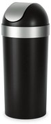 Coș de gunoi negru din plastic 62 l Venti – Umbra