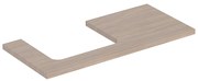 Blat pentru lavoar Geberit One cu decupaj in stanga stejar bej 105 cm