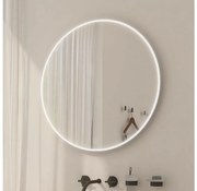 NIMCO ZP 26000R - Oglindă rotundă de baie cu iluminare LED integrată, 6500K, Ø 60 cm, IP44