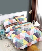 Lenjerie De Pat 1 Persoana, Triunghiuri colorate