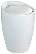 Coș de rufe /taburet Wenko Candy, 20 l, alb