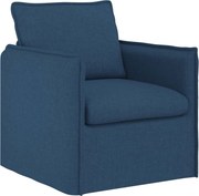 vidaXL Canapea albastru 195 x 82 x 85 cm țesătură