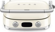 Grătar multifuncțional SMEG 50's Style MGF01CREU, 2100 W, 60-230 °C, 3 programe, acoperire ceramică, tavă de scurgere, semnal sonor, cronometru, culoare crem
