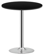 Masa de bar 2HOME rotunda, Negru, picior fix, 70cm