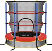 HOMCOM Trambolină pentru Copii 3-10 Ani cu Plasă de Siguranță, Suprafață Elastică cu Țevi Capitonate, Ø175x190 cm, Albastru | Aosom Romania