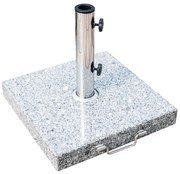 Outsunny Suport Baza Pentru Umbrela de Gradina in Marmura 29kg, 42x42x36cm