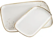 Mäser Set de 2 tăvi Pintar White cu puncte maro