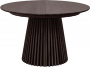 Masa rotunda extensibila Valhalla Wood 120-200cm, stejar inchis