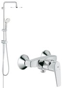 Pachet: Coloana dus Grohe Tempesta 210, baterie cabina dus Bauflow(27389002,23755000)