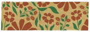 Covoraș de intrare din fibre de nucă de cocos 40x120 cm Red & Green Floral – Artsy Doormats