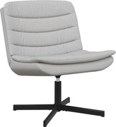 vidaXL Scaun pivotant Gri nori 63 x 75 x 76 cm țesătură