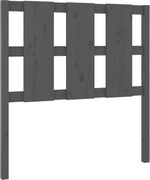 vidaXL Tăblie de pat, gri, 95,5x4x100 cm, lemn masiv de pin