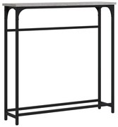 vidaXL Măsuță consolă, gri sonoma, 75x19,5x75 cm, lemn prelucrat