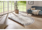 Covor adecvat pentru exterior NORTHRUGS Borbon, ø 200 cm, gri-crem