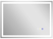 HOMCOM Oglindă Baie Antiaburire cu Lumină LED și Difuzor Bluetooth 50x70 cm | Aosom Romania