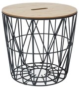 Masuta laterala cu blat in decor stejar HERA