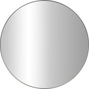 Oglindă rotundă NOOR, ramă metalică, culoare neagră, Ø 80 cm