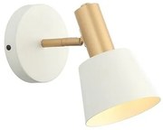 Aplica de perete design modern Bing alb, auriu
