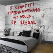 Fototapet - Inscripție Graffiti (254x184 cm)