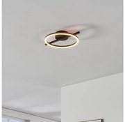 Plafonieră LED dimabilă Eglo 901113 AMANDOLO LED/17W/230V negru + telecomandă