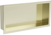 Mexen X-Wall-R raft nișă cu flanșă 45 x 20 cm, auriu periat - 1950452010