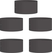 vidaXL Inele pentru vaze 5 pcs Negru 40 x 40 x 20 cm