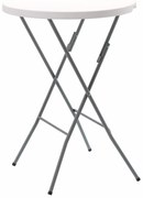 Masă de catering Aldotrade pliabilă, diam.80 x în.110 cm rotundă