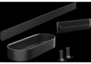 Set accesorii cabina de dus culoare negru mat Hansgrohe WallStoris 27967670 Negru mat