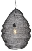 Lampă suspendată orientală neagră 45 cm - Nidum L