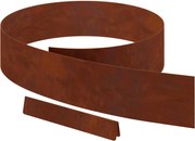vidaXL Margine pentru gazon 4 pcs Ruginit 450 x 0.05 x 15 cm